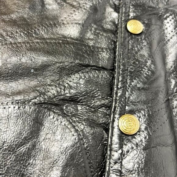 Moto Western 100% Leather Patchwork Vest EUC Vtg Size XXL - Picture 3 of 11